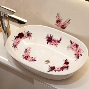 Red, Pink Arching Flowers (6)