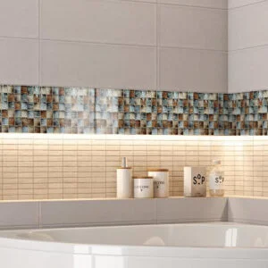 Vintage Mosaic Pattern Crystal Kitchen Stickers (2)